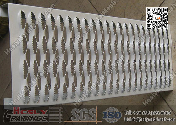 Grille de sécurité en aluminium métallique avec surface dentelée. fournisseur