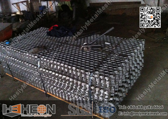 AISI304 1,5 x 20 x 50 mm Grille hexagonale pour revêtement réfractaire fournisseur