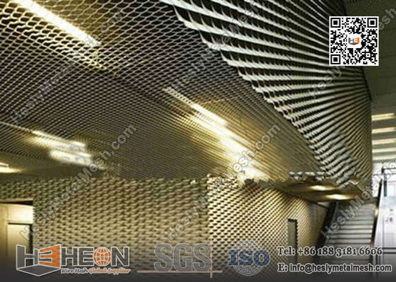 75x155mm Diamant trou d'or aluminium plaque métallique élargie fournisseur