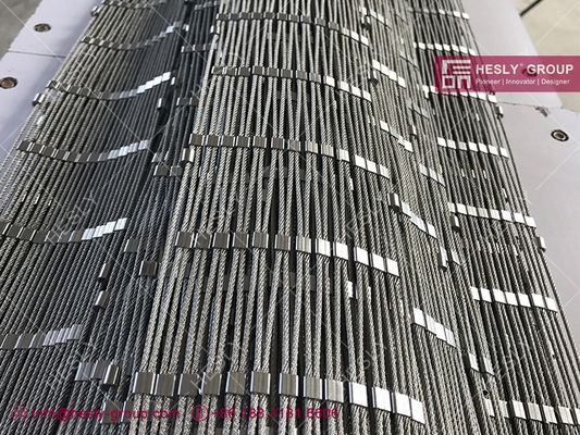 SS316 / SS304 Maillage de câble en acier inoxydable. fournisseur