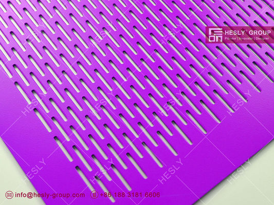 Façades métalliques perforées couvertes en poudre colorées pour l'esthétique intérieure et extérieure du mur du bâtiment fournisseur