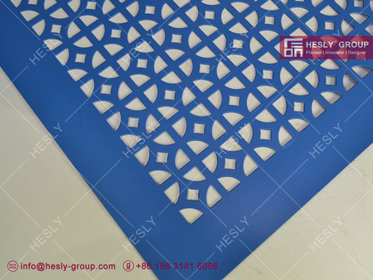 Façades métalliques perforées couvertes en poudre colorées pour l'esthétique intérieure et extérieure du mur du bâtiment fournisseur