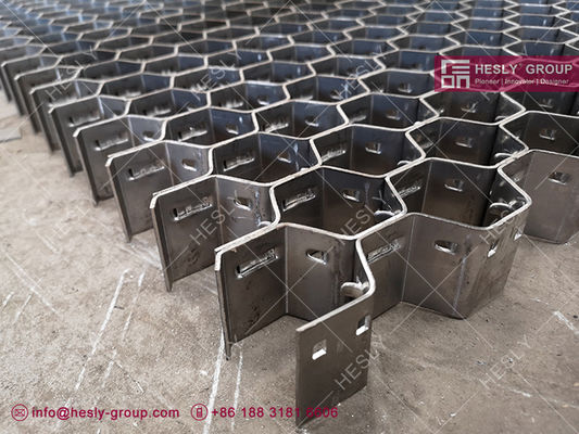 Tuyaux hexagonales, en acier inoxydable 310S, 2 "de profondeur, 14 ga, 2" trou hexagonal, usine HESLY Chine fournisseur