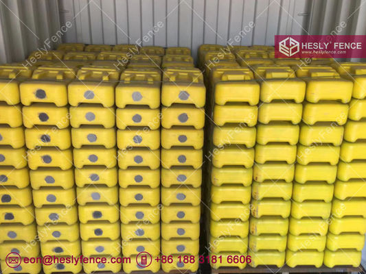 150 mm de hauteur moule de soufflage de clôture temporaire Pieds en plastique. fournisseur