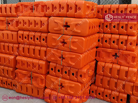150 mm de hauteur moule de soufflage de clôture temporaire Pieds en plastique. fournisseur