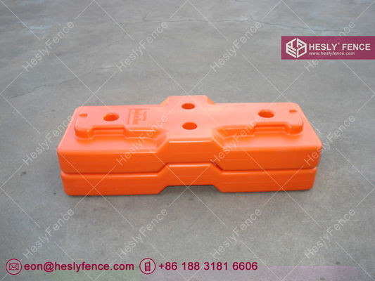 Pieds de clôture temporaire par soufflage (type combiné) | Fournisseur chinois de pieds en plastique fournisseur