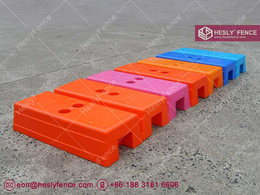 Pieds de clôture temporaire en plastique moulé par injection de couleur orange | Fournisseur de pieds de clôture temporaire en Chine fournisseur