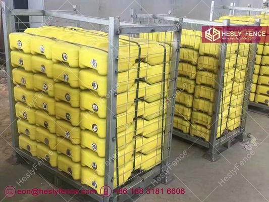 Couleur jaune Temporaire des pieds de clôture moulage par injection fournisseur