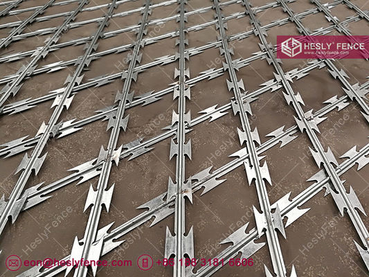 Hauteur 2,4 m, tôle de grillage de rasoir en losange 75x150 mm | Fournisseur chinois de grillage de rasoir soudé fournisseur