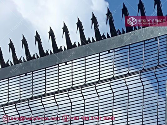 358 Grillage de haute sécurité | Anti-escalade | Anti-coupure | Revêtement en poudre noir | fil de 4,0 mm | Hesly Fence - Chine fournisseur