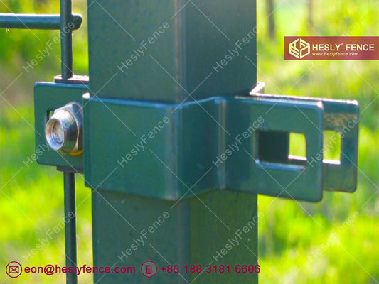 La clôture en treillis métalliques soudés, épaisseur de fil de 4,0 mm, ouverture de 50 x 200 mm, poste SHS de 60 x 60 x 1,2 mm, HeslyFence-Chine. fournisseur