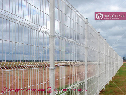 Grillage soudé 3D | Hauteur 1,8 m | Largeur 3,0 m | Poteau en acier SHS 60 mm | Revêtement en poudre | HeslyFence-Chine fournisseur