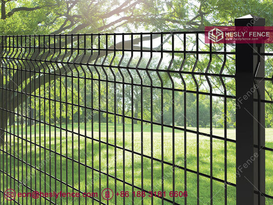 Grillage soudé 3D | Hauteur 1,8 m | Largeur 3,0 m | Poteau en acier SHS 60 mm | Revêtement en poudre | HeslyFence-Chine fournisseur