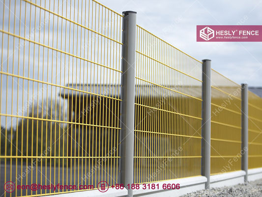 868 Double Wire Mesh Fencing | Clôture de périmètre sportif | Fil horizontal double de 6,0 mm | Panneau de grillage rigide | Revêtement en poudre fournisseur
