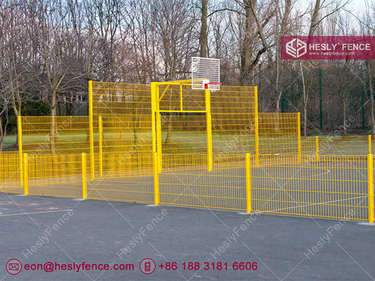 868 Double Wire Mesh Fencing | Clôture de périmètre sportif | Fil horizontal double de 6,0 mm | Panneau de grillage rigide | Revêtement en poudre fournisseur