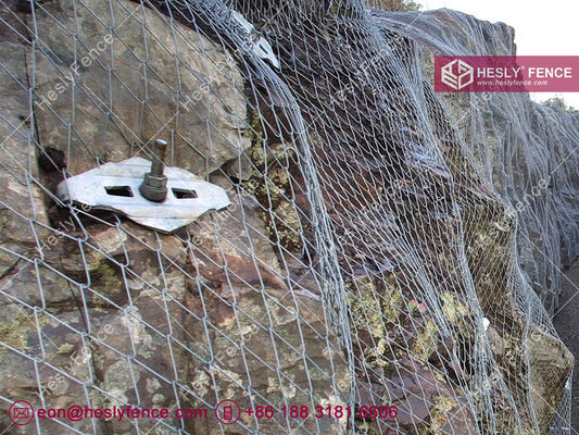 1770N tensile Tecco Mesh | 3.0mm épaisseur de fil | Filet de protection active contre les chutes de pierres | 150g revêtement de zinc | HeslyFence fournisseur