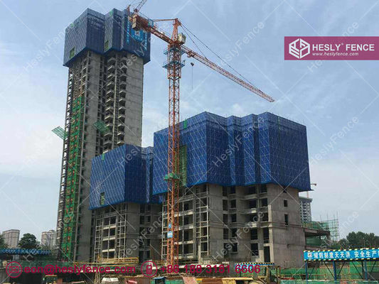 Réseau de sécurité en acier avec échafaudage Mesh métallique perforé épaisseur 0,5 mm 1,0 x 2,0 m bleu HESLY Chine usine fournisseur