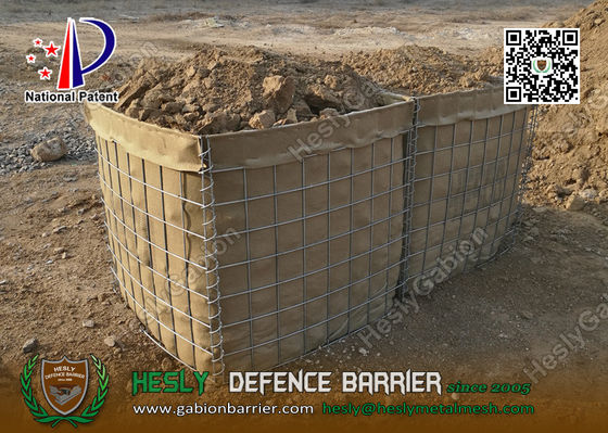 Barrière de gabions défensifs militaires chinois en tissu géotextile fournisseur