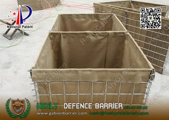 Barrière de gabions défensifs militaires chinois en tissu géotextile fournisseur