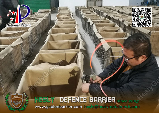 Barrière de gabions défensifs militaires chinois en tissu géotextile fournisseur