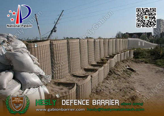 Barrière de gabions défensifs militaires chinois en tissu géotextile fournisseur