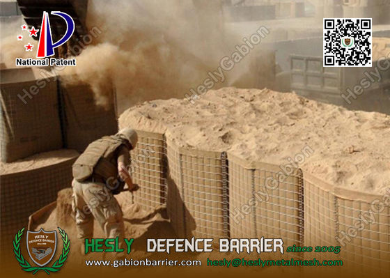 HESLY Barrière défensive militaire en gabions de 1m de haut | Vente d'usine de barrières de sable en Chine fournisseur
