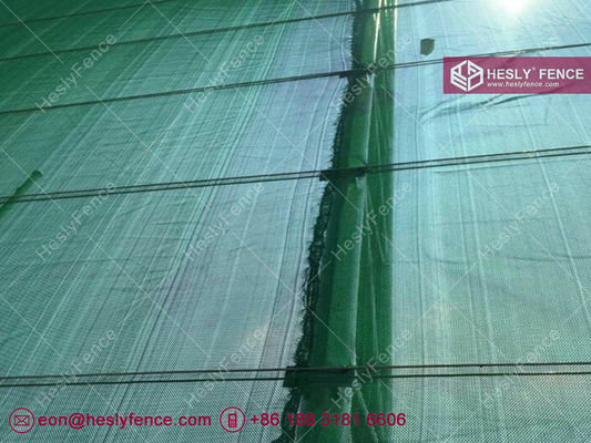 Bâche en PEHD coupe-vent à vendre | 400g/m2 | Vert | Filet anti-poussière | Fournisseur de clôture coupe-vent en Chine fournisseur