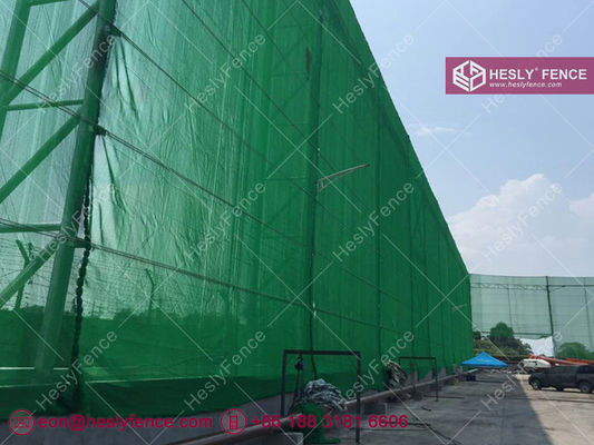 Bâche en PEHD coupe-vent à vendre | 400g/m2 | Vert | Filet anti-poussière | Fournisseur de clôture coupe-vent en Chine fournisseur
