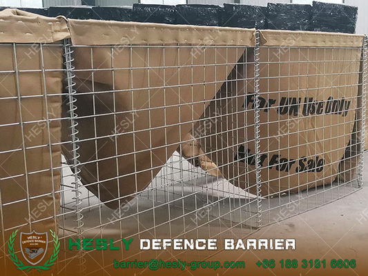 Barrière de gabon en treillis soudés en géotextile militaire. fournisseur