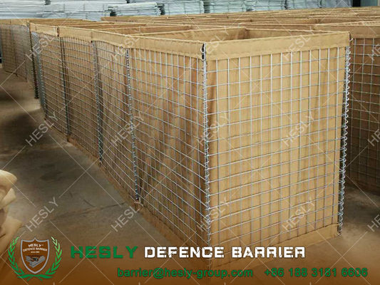 Barrière de gabon en treillis soudés en géotextile militaire. fournisseur