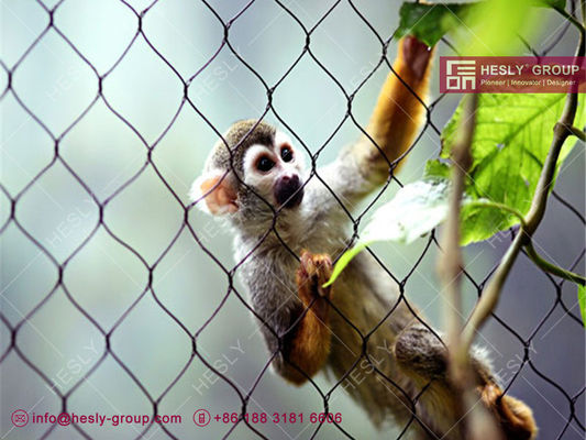 Câble en acier inoxydable 316L pour cage d'animaux de zoo | Usine de grillage pour zoo en Chine fournisseur