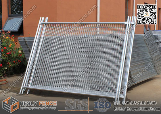 Panneaux de clôture temporaires hauteur 2100 mm largeur 2400 mm norme AS4687-2007 fournisseur chinois fournisseur