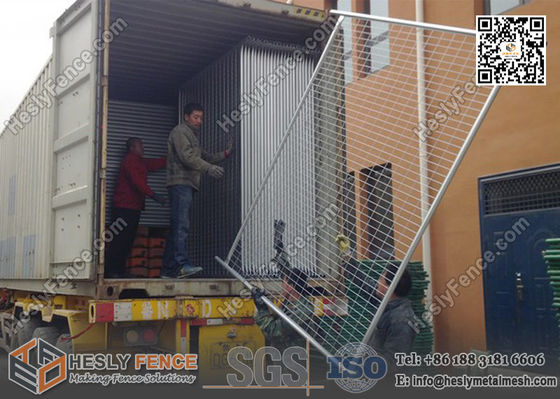 Panneaux de clôture temporaires hauteur 2100 mm largeur 2400 mm norme AS4687-2007 fournisseur chinois fournisseur