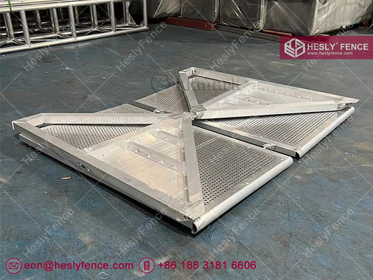 Barrière de scène en aluminium de 1,2 m de haut | Barrière de concert Al | Barrière de scène Mojo fournisseur
