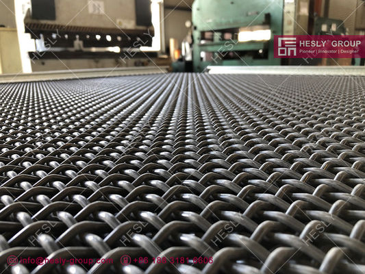 Écran de tamisage minier de 65Mn. Grille métallique en acier au carbone. Grille métallique de 6 mm. Grille métallique de 20 x 20 mm. fournisseur