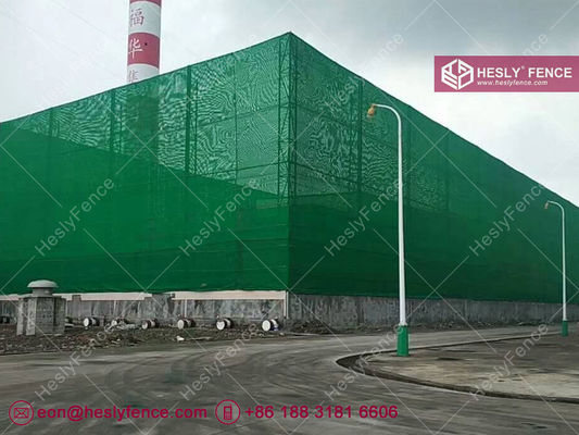 Grille de protection anti-poussière en HDPE verte | Ignifuge | Fournisseur de clôture anti-vent | Résistance aux UV | HeslyFence Chine fournisseur