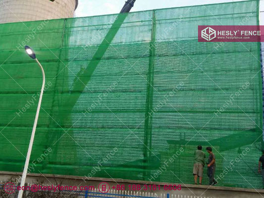 Grille de protection anti-poussière en HDPE verte | Ignifuge | Fournisseur de clôture anti-vent | Résistance aux UV | HeslyFence Chine fournisseur