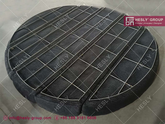 En acier inoxydable 316L Maillage tricoté Demister Pad, O.D2m forme ronde, Ventes d'usine Chine HESLY fournisseur