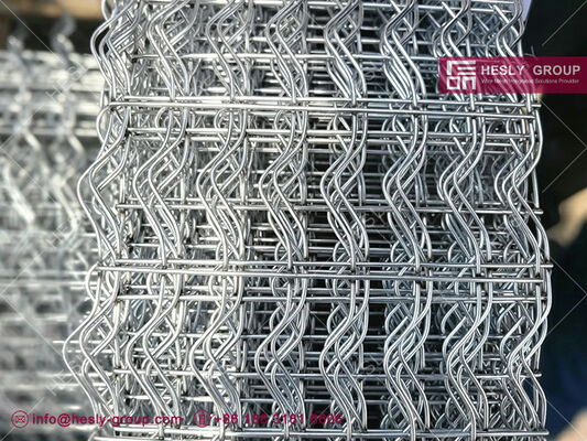 Grillage en acier galvanisé renforcé pour pipeline offshore, fil d'acier galvanisé de 2,5 mm, largeur 190,5 mm, 140 m/rouleau, HESLY CHINE fournisseur