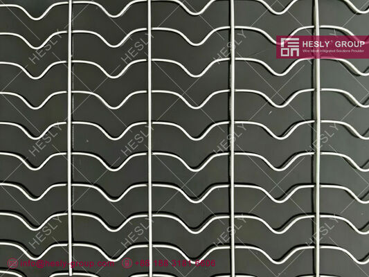Faisceau de fil d'acier galvanisé de 2,5 mm, ouverture de 1 ", largeur 190,5 mm, 280 m / rouleau, HESLY CHINA fournisseur