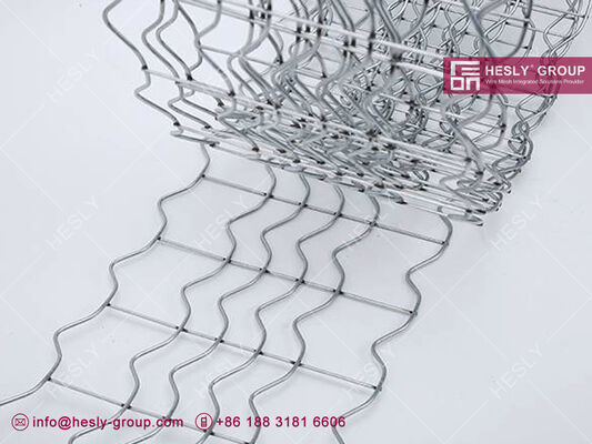 Fil galvanisé en acier galvanisé de 2,7 mm, ouverture de 1" largeur 190,5 mm, 280 m/rouleau, HESLY CHINA fournisseur