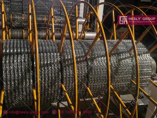 Treillis métallique soudé renforcé pour pipeline marin, fil d'acier galvanisé de 2,0 mm, largeur de 190,5 mm, rouleau de 140 m, ventes d'usine HESLY, Chine fournisseur