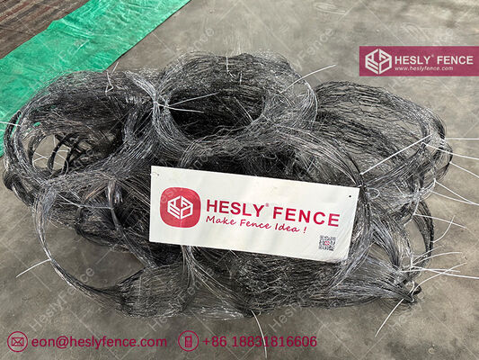 Putanka fil de fer, fil invisible obstacle 5x10x1.4m 0.5/0.6/0.8/0.9mm fil d'acier à haute résistance à la traction HESLY CHINA usine fournisseur