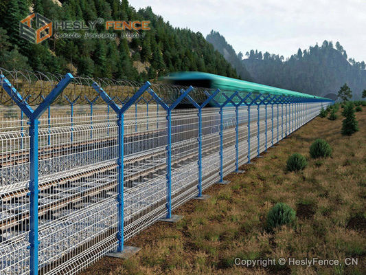 Clôture périmétrique d'aéroport de 3m de hauteur | Vente directe d'usine HeslyFence | Fil de rasoir concertina fournisseur