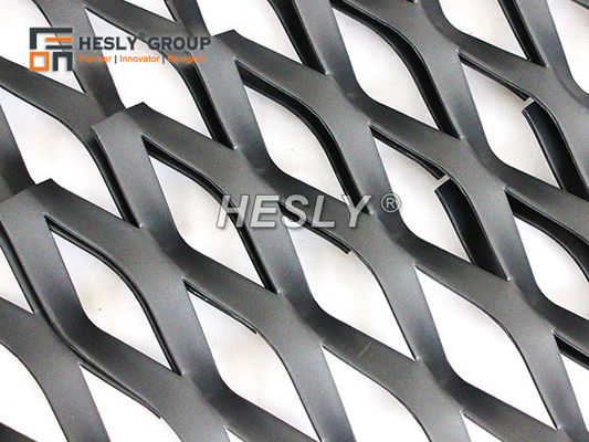 Grille expansée en aluminium pour façade décorative architecturale, pulvérisation de fluorocarbone, fabricant chinois fournisseur