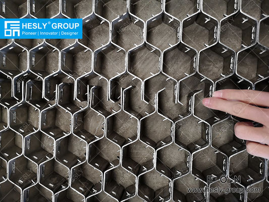 Grille métallique hexagonale en acier inoxydable 310S, épaisseur 50 mm, trou hexagonal 48 mm, 3'X10', fabricant chinois de haute qualité fournisseur