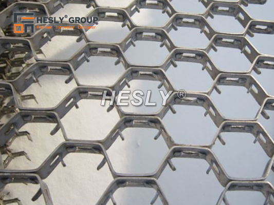 410S Hex Metal Mesh pour revêtement réfractaire, trou hexagonal de 48 mm, 3'X3', FABRICANT CHINOIS fournisseur