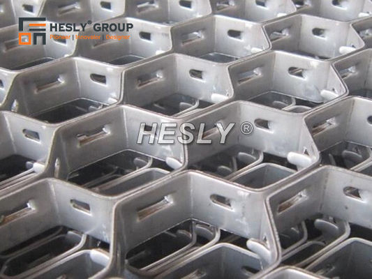 410S Hex Metal Mesh pour revêtement réfractaire, trou hexagonal de 48 mm, 3'X3', FABRICANT CHINOIS fournisseur