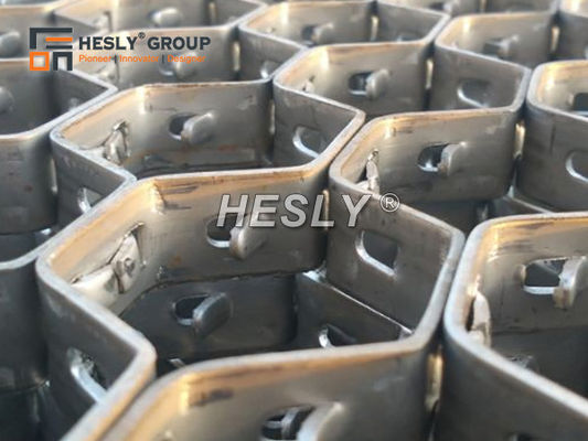 410S Hex Metal Mesh pour revêtement réfractaire, trou hexagonal de 48 mm, 3'X3', FABRICANT CHINOIS fournisseur