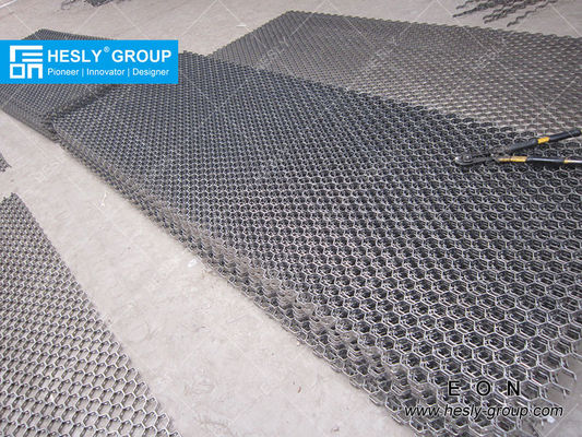 SAE 1020 Hexsteel Mesh pour revêtement réfractaire, trou hexagonal de 2 pouces, FABRICANT en Chine fournisseur